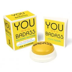 Brumby Sunstate You Are A Badass Talking Button & Book Office Gifts