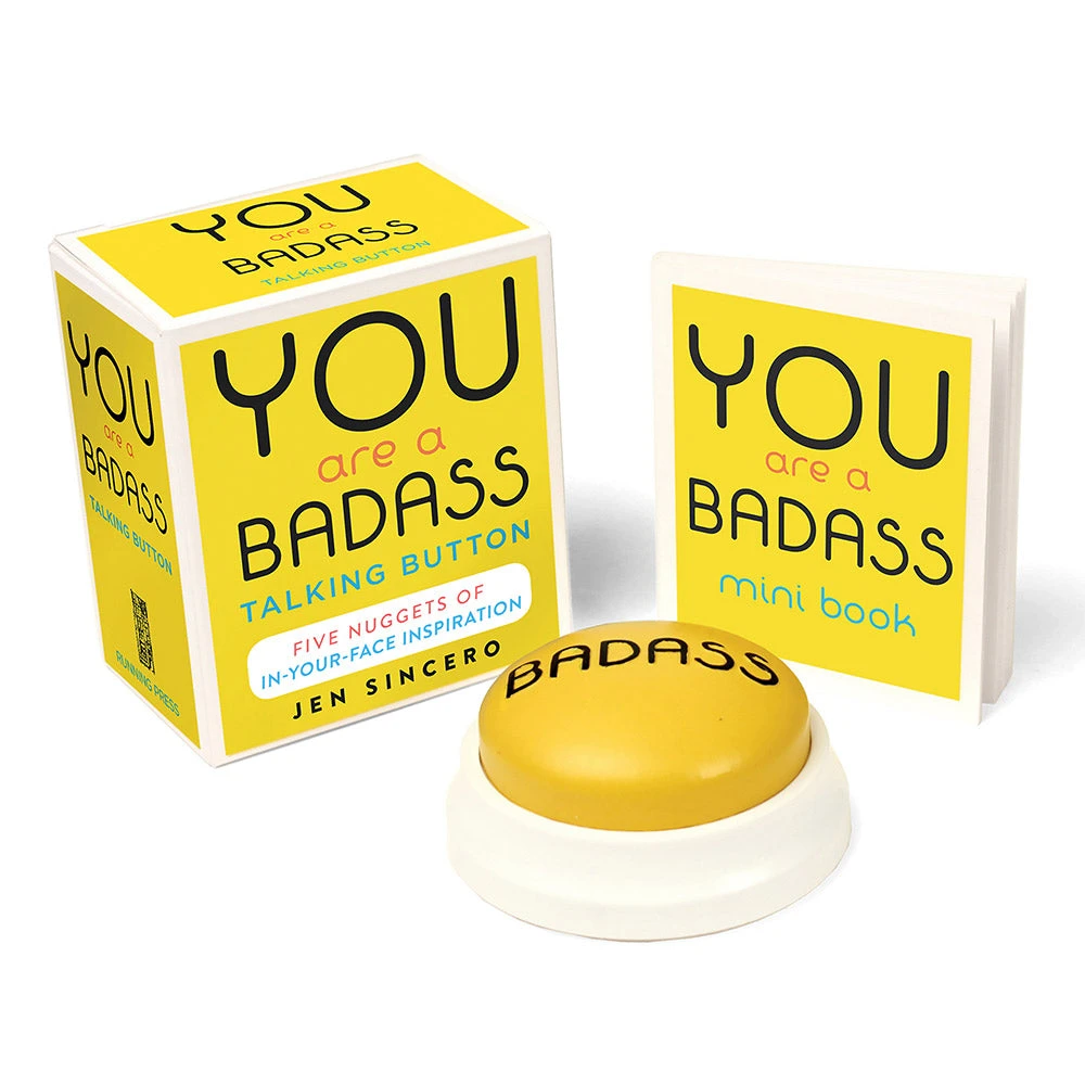 Brumby Sunstate You Are A Badass Talking Button & Book Office Gifts 3 Brumby Sunstate You Are A Badass Talking Button & Book Office Gifts