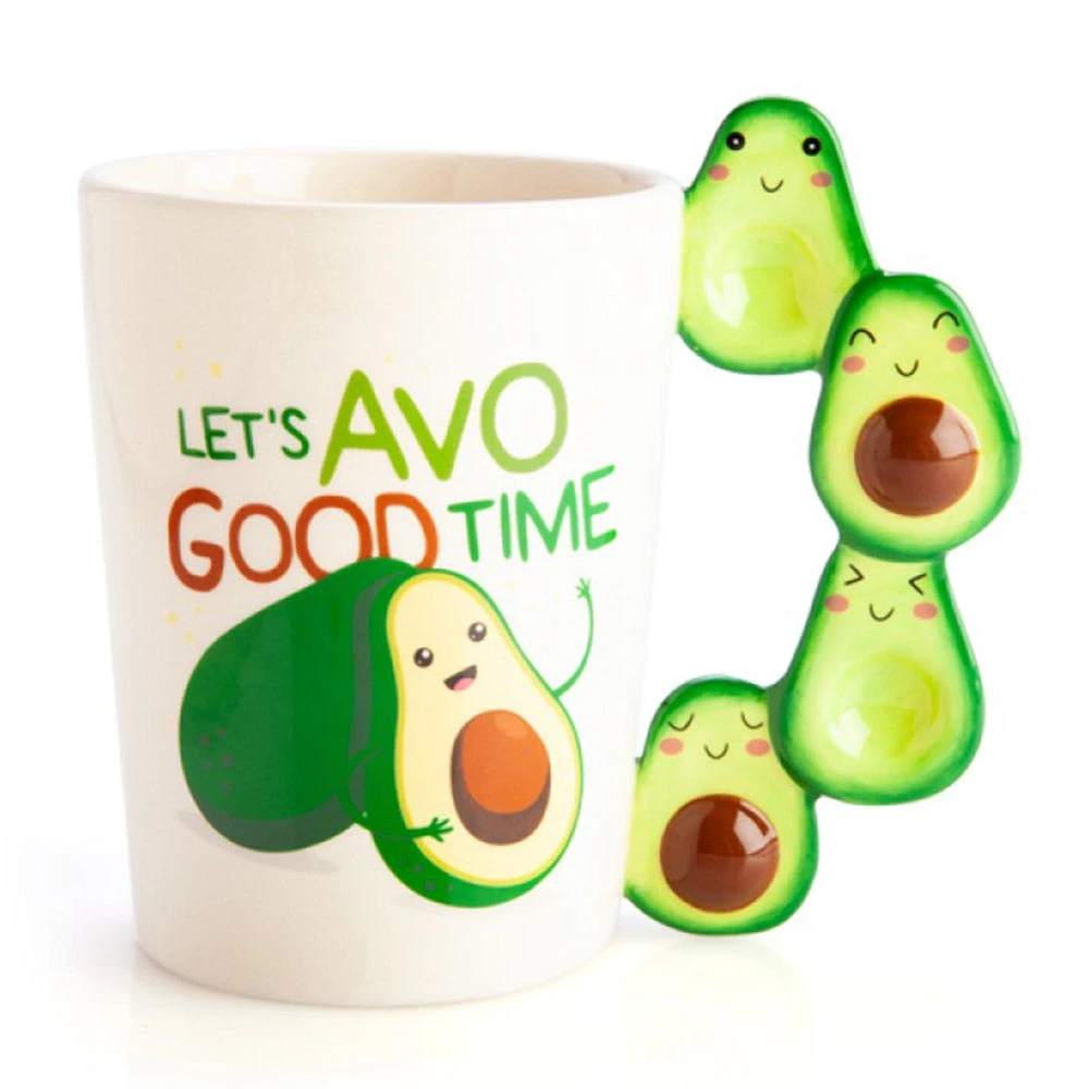 Mdi Let's Avo Good Time Avocado Handle Mug Mugs 3 Mdi Let's Avo Good Time Avocado Handle Mug Mugs