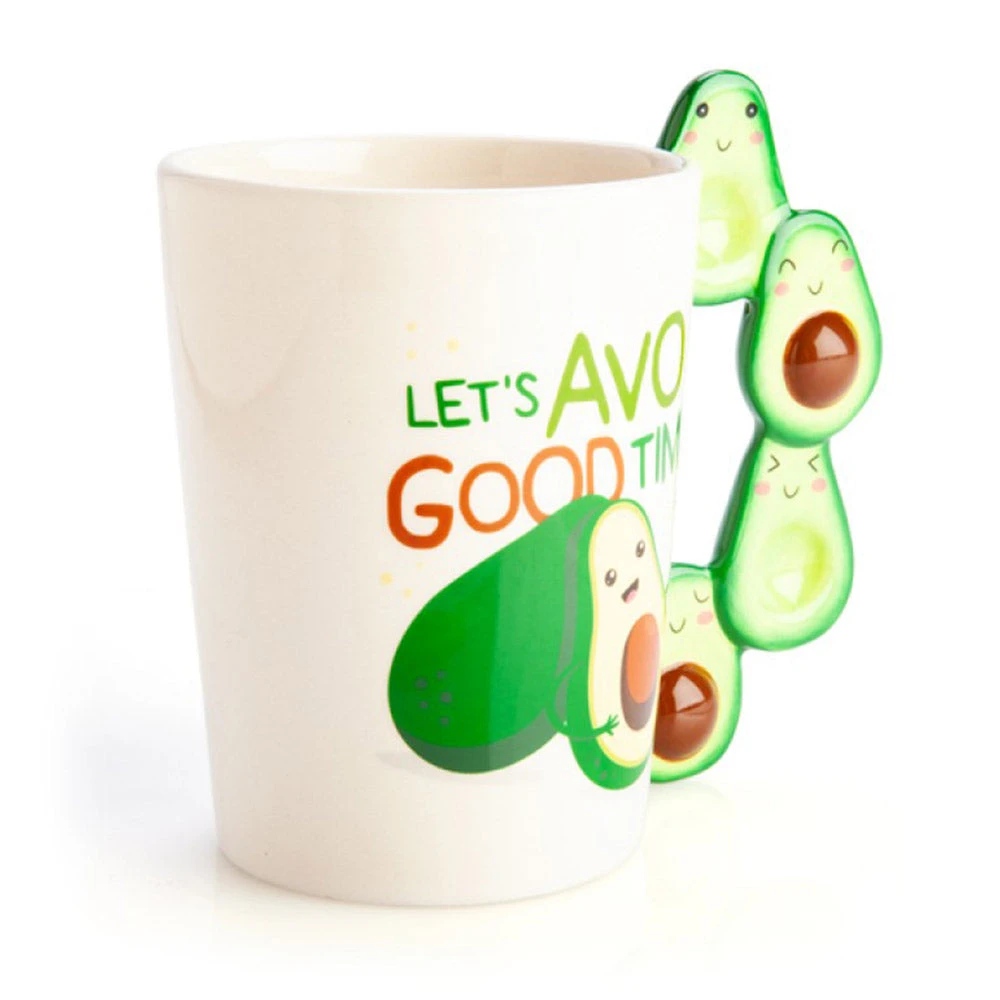 Mdi Let's Avo Good Time Avocado Handle Mug Mugs 4 Mdi Let's Avo Good Time Avocado Handle Mug Mugs