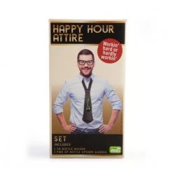 Mdi Man Cave Gifts Happy Hour Attire Novelty Tie & Glasses