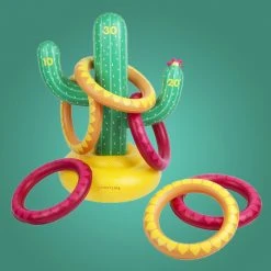 Sports And Outdoors Sunnylife Inflatable Ring Toss Cactus