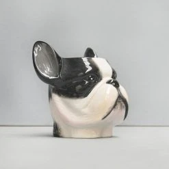 Ceramic Frenchie Planter Pot | White Moose 8 Ceramic Frenchie Planter Pot | White Moose