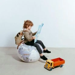 IWorld Australia Science STEM Toys Kids World Globe Canvas Beanbag 65cm