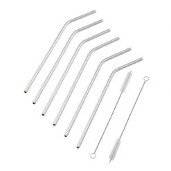 IsAlbi Davis & Waddell Stainless Steel Straws - Set Of 6