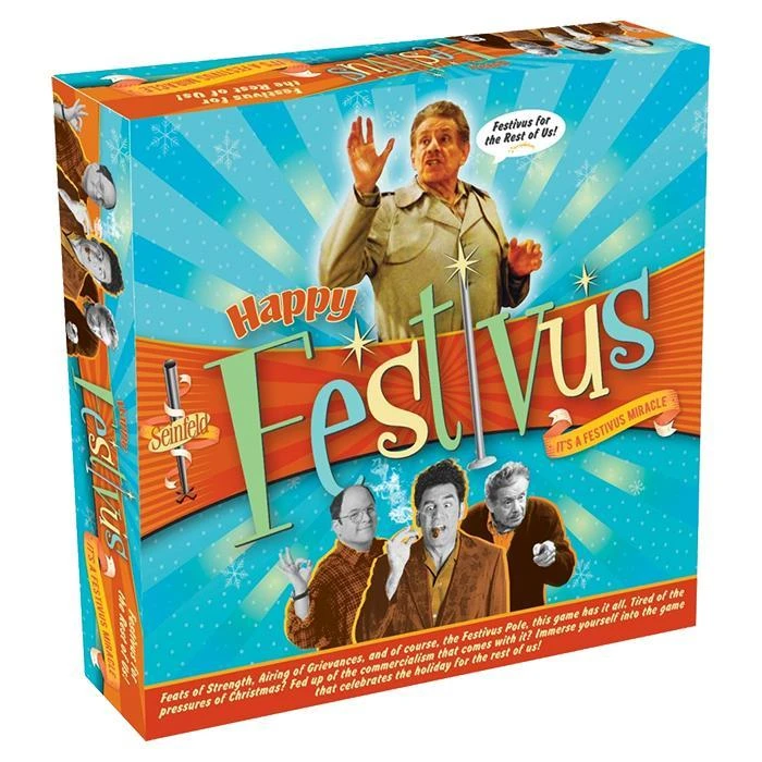 William Valentine Seinfeld "Happy Festivus!" Board Game 5 William Valentine Seinfeld "Happy Festivus!" Board Game