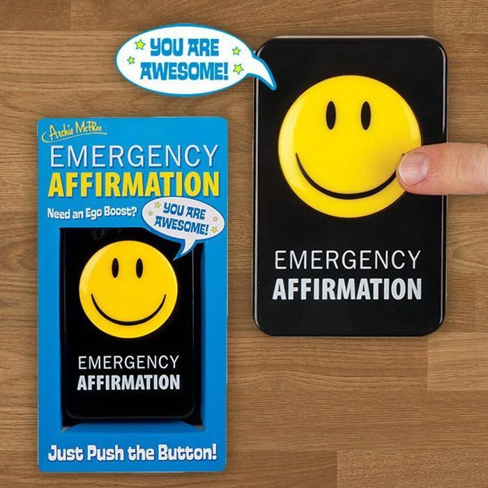 William Valentine Gadgets For Him Emergency Affirmation Button 3 William Valentine Gadgets For Him Emergency Affirmation Button