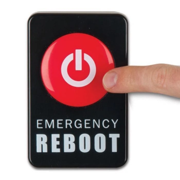 Accoutrements Emergency Reboot Button Novelty Buttons 4 Accoutrements Emergency Reboot Button Novelty Buttons