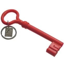 UNTIL Giant Silicone Key Keychain - Red | Areaware Giant Products