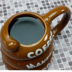 William Valentine Mens Novelty Gifts Coffee Makes Me Poop! Poo Shaped Coffee Mug