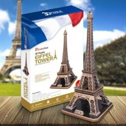 AM Living Science STEM Toys Eiffel Tower DIY 3D Puzzle 82pcs
