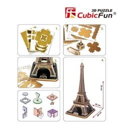 AM Living Science STEM Toys Eiffel Tower DIY 3D Puzzle 82pcs
