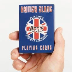Curated British Slang Playing Cards Office Gifts