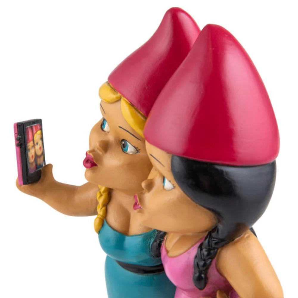 William Valentine Gifts For Sisters The Selfie Sisters Garden Gnome 4 William Valentine Gifts For Sisters The Selfie Sisters Garden Gnome