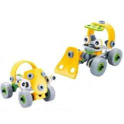 Johnco 2-in-1 Bulldozer Soft Block Build & Play Model Kit 56 Pieces