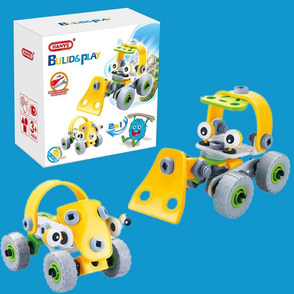 Johnco 2-in-1 Bulldozer Soft Block Build & Play Model Kit 56 Pieces 3 Johnco 2-in-1 Bulldozer Soft Block Build & Play Model Kit 56 Pieces