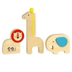IsAlbi Baby Shower Gifts Musical Menagerie Kids Wooden Animal Instruments