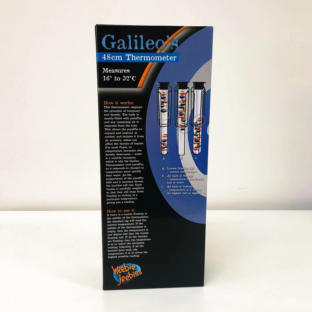 Heebiejeebies Outdoor Hanging Galileo's Thermometer | 48cm 8 Heebiejeebies Outdoor Hanging Galileo's Thermometer | 48cm