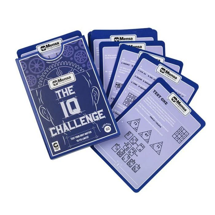 Curated Mensa Challenge Your IQ Quiz Cards Educational Toys 4 Curated Mensa Challenge Your IQ Quiz Cards Educational Toys