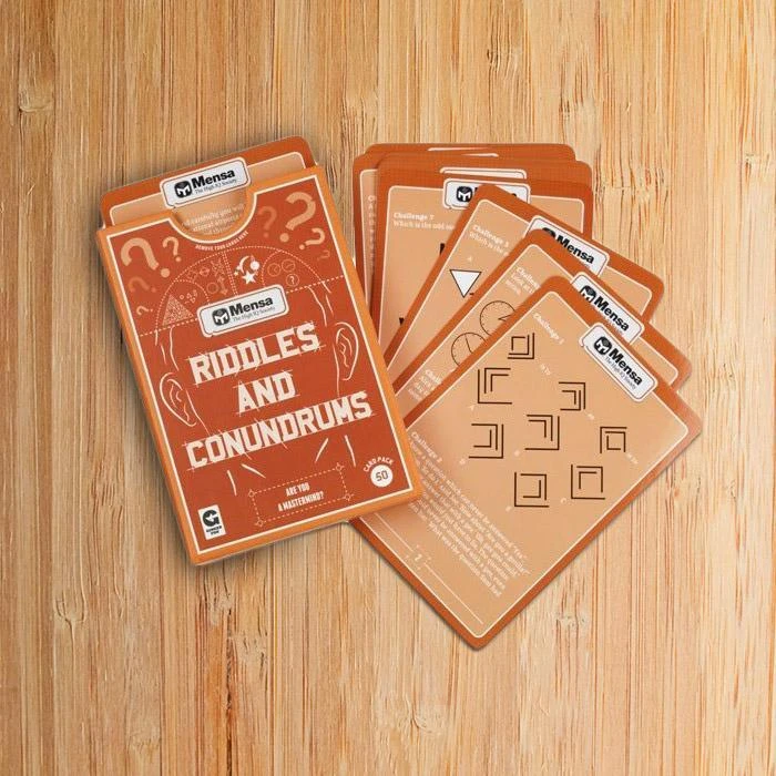 Curated Playing Cards By Mensa - Riddles And Conundrums 3 Curated Playing Cards By Mensa - Riddles And Conundrums