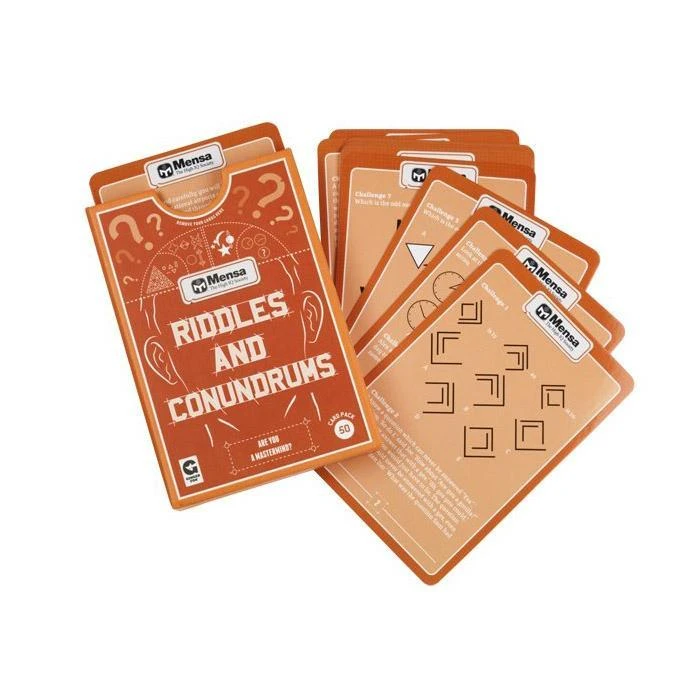 Curated Playing Cards By Mensa - Riddles And Conundrums 4 Curated Playing Cards By Mensa - Riddles And Conundrums