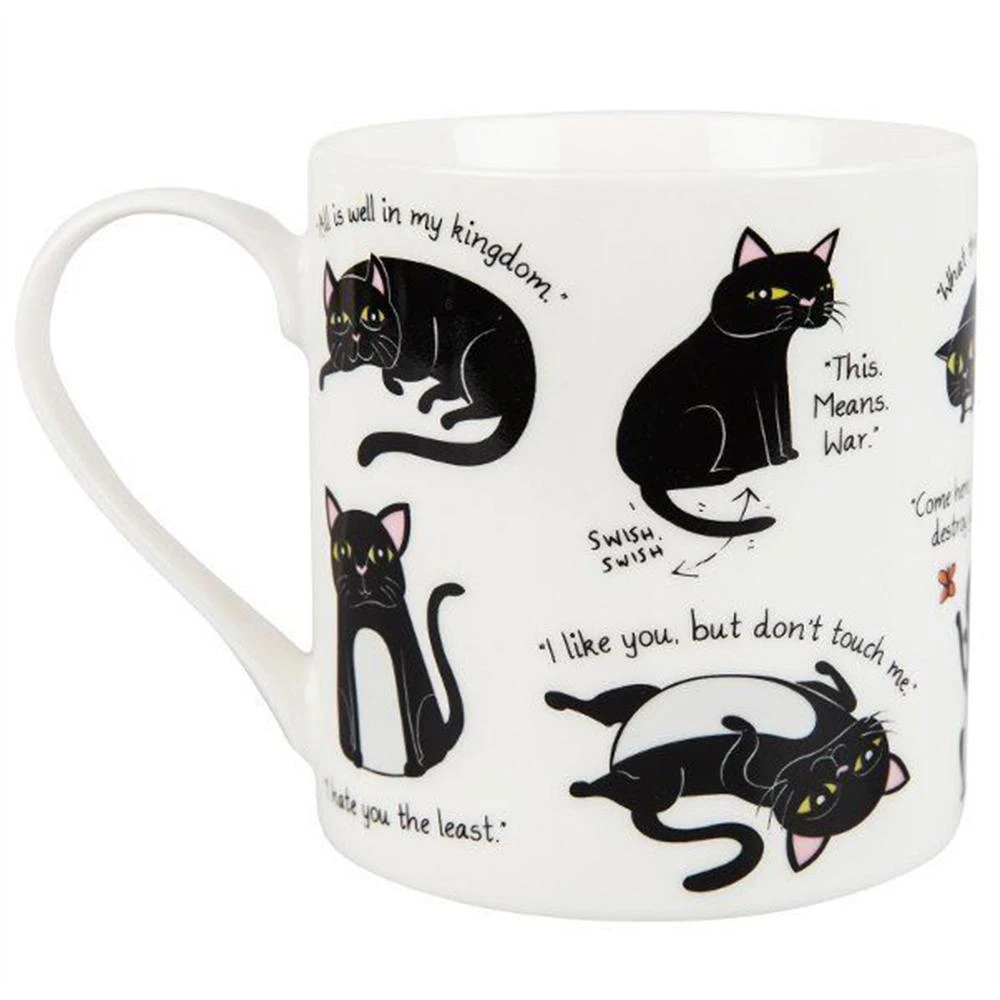Curated Office Gifts 'Cattitude' Guide To Cat Moods Mug 6 Curated Office Gifts 'Cattitude' Guide To Cat Moods Mug
