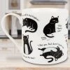 Curated Office Gifts 'Cattitude' Guide To Cat Moods Mug