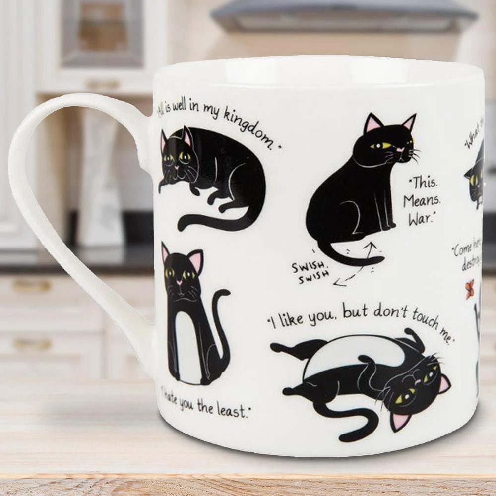 Curated Office Gifts 'Cattitude' Guide To Cat Moods Mug 3 Curated Office Gifts 'Cattitude' Guide To Cat Moods Mug