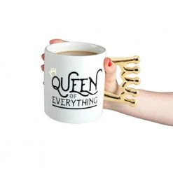 William Valentine The Queen Of Everything Oversized Crown Handle Mug Office Gifts