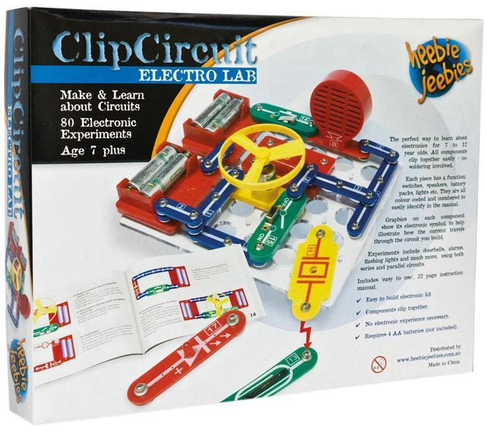 Heebiejeebies Gifts For Boys Clip Circuit Electro Lab Kit 3 Heebiejeebies Gifts For Boys Clip Circuit Electro Lab Kit