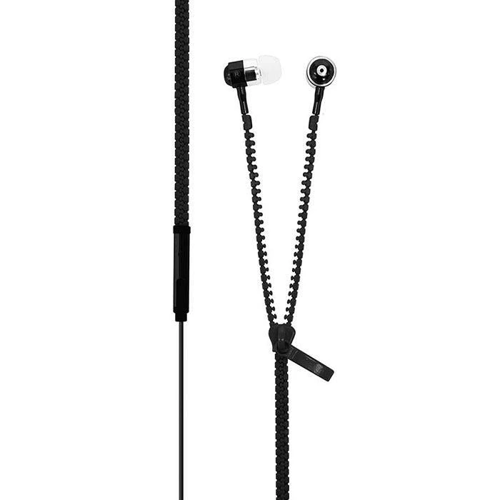 IsAlbi Sports And Outdoors Zip2it Tangle-Free Earbuds With Microphone & Remote Control | Black/White 4 IsAlbi Sports And Outdoors Zip2it Tangle-Free Earbuds With Microphone & Remote Control | Black/White