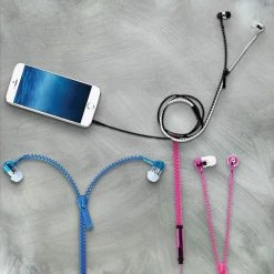 IsAlbi Zipper Tangle-Free Earbud Headphones