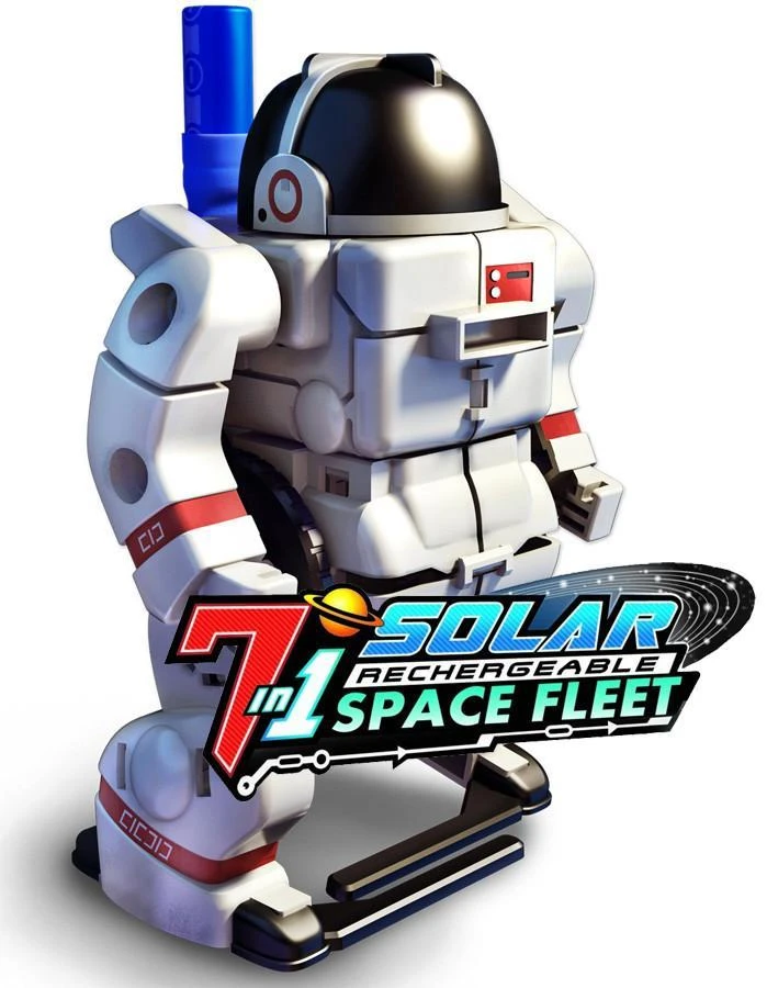 Johnco Science STEM Toys 7-in-1 Solar Rechargeable Space Fleet Robot Kit 8 Johnco Science STEM Toys 7-in-1 Solar Rechargeable Space Fleet Robot Kit