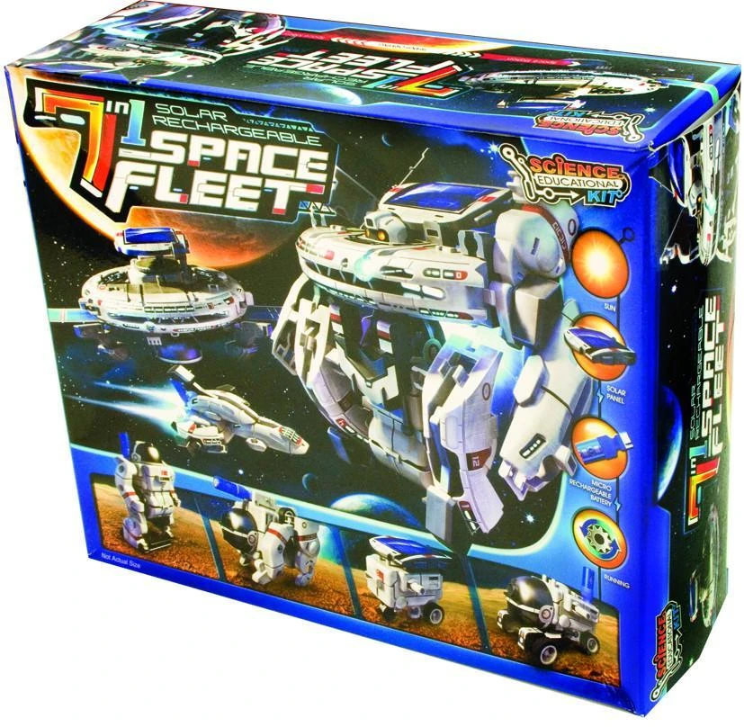 Johnco Science STEM Toys 7-in-1 Solar Rechargeable Space Fleet Robot Kit 10 Johnco Science STEM Toys 7-in-1 Solar Rechargeable Space Fleet Robot Kit