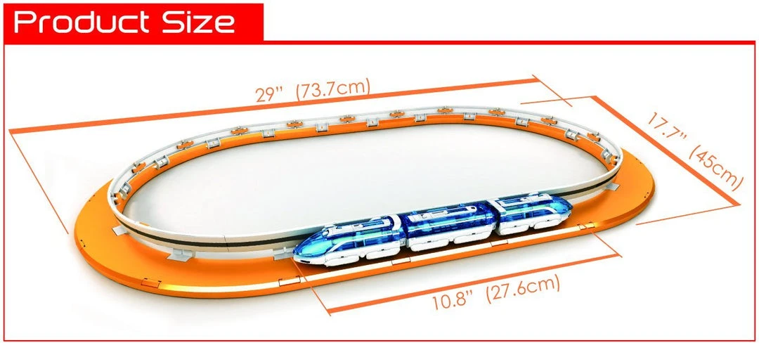 Johnco Magnetic Levitation Maglev Floating Train Set Science STEM Toys 5 Johnco Magnetic Levitation Maglev Floating Train Set Science STEM Toys
