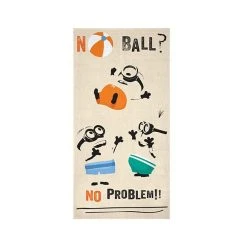 Licensing Essentials Despicable Me "No Ball? No Problem!" Beach Towel 150 X 75cm Sports And Outdoors