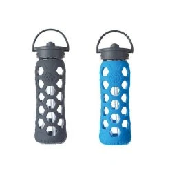 UNTIL Life Factory Glass Bottle - Straw Cap 650ml (22oz)