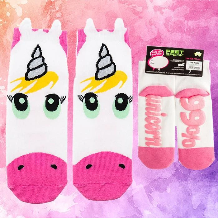 Mdi Silly Soles 99% Unicorn Socks Office Gifts 3 Mdi Silly Soles 99% Unicorn Socks Office Gifts