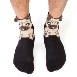 Mdi Silly Soles Ruff Day Pug Socks Gifts For Sisters