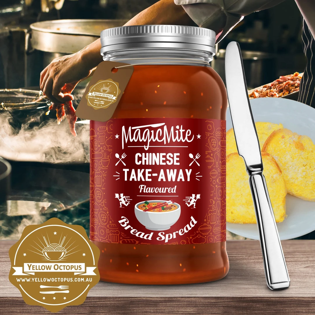 Yellow Octopus Novelty Food 'MagicMite' - Take Away Fast Food In A Jar Breakfast Spreads 5 Yellow Octopus Novelty Food 'MagicMite' - Take Away Fast Food In A Jar Breakfast Spreads