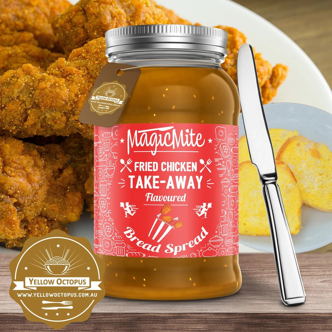 Yellow Octopus Novelty Food 'MagicMite' - Take Away Fast Food In A Jar Breakfast Spreads 6 Yellow Octopus Novelty Food 'MagicMite' - Take Away Fast Food In A Jar Breakfast Spreads