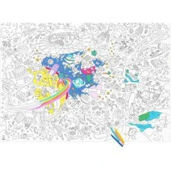 Outliving OMY Huge Cosmos Galaxy Colouring Poster - 115 X 80cm