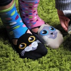 Outliving Cat Walk Purrfect Ladies 6 Odd Socks Gift Set