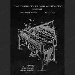 Yellow Octopus Exclusives - Prints For Dad Piano Patent Prints Wall Art | Set Of 3
