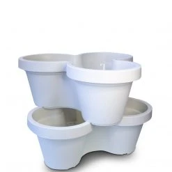 Annabel Trends White Triple Planter