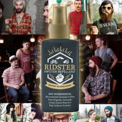 Yellow Octopus Exclusives RIDSTER - Hipster Repellent Spray! Mainstream Protection Everything