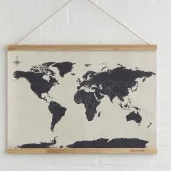 UNTIL Cross Stitch Map: Stitch Your Travels Around The World! Travel Gifts