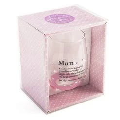 Mdi Definition Of Mum Embellished Stemless Wine Glass Gifts For Wives