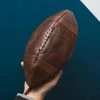 ThumbsUp! Mens Luxe Leather Football Washbag