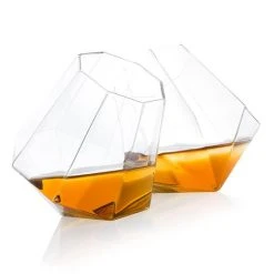 ThumbsUp! Set Of 2 Diamond Whiskey Tumblers